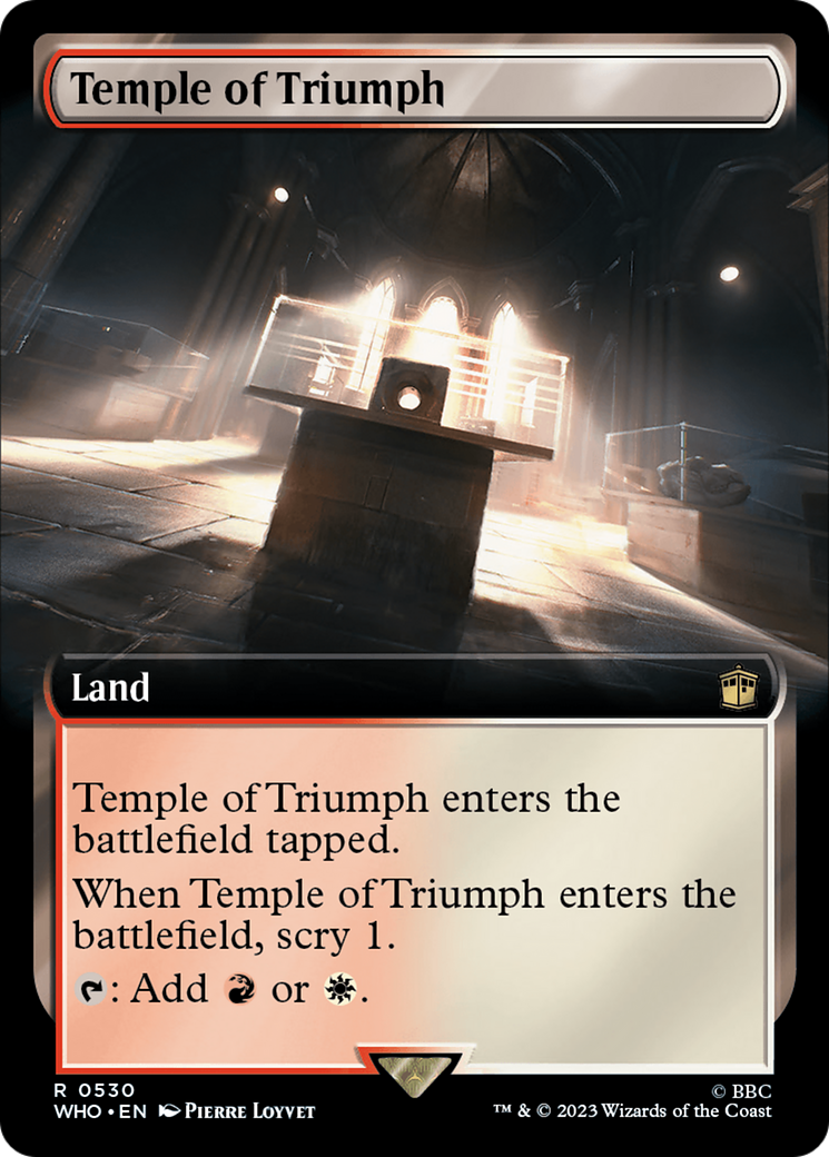 Temple of Triumph (WHO-530) - Doctor Who: (Extended Art) Foil
