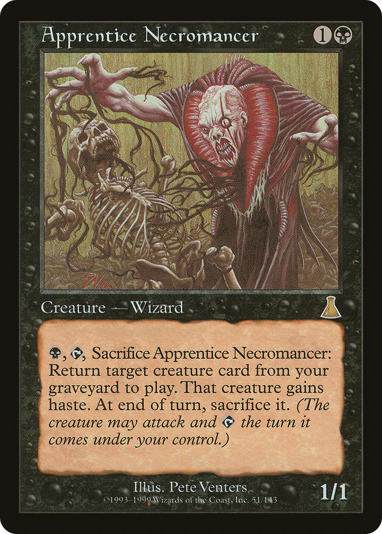 Apprentice Necromancer (UDS-051) - Urza's Destiny