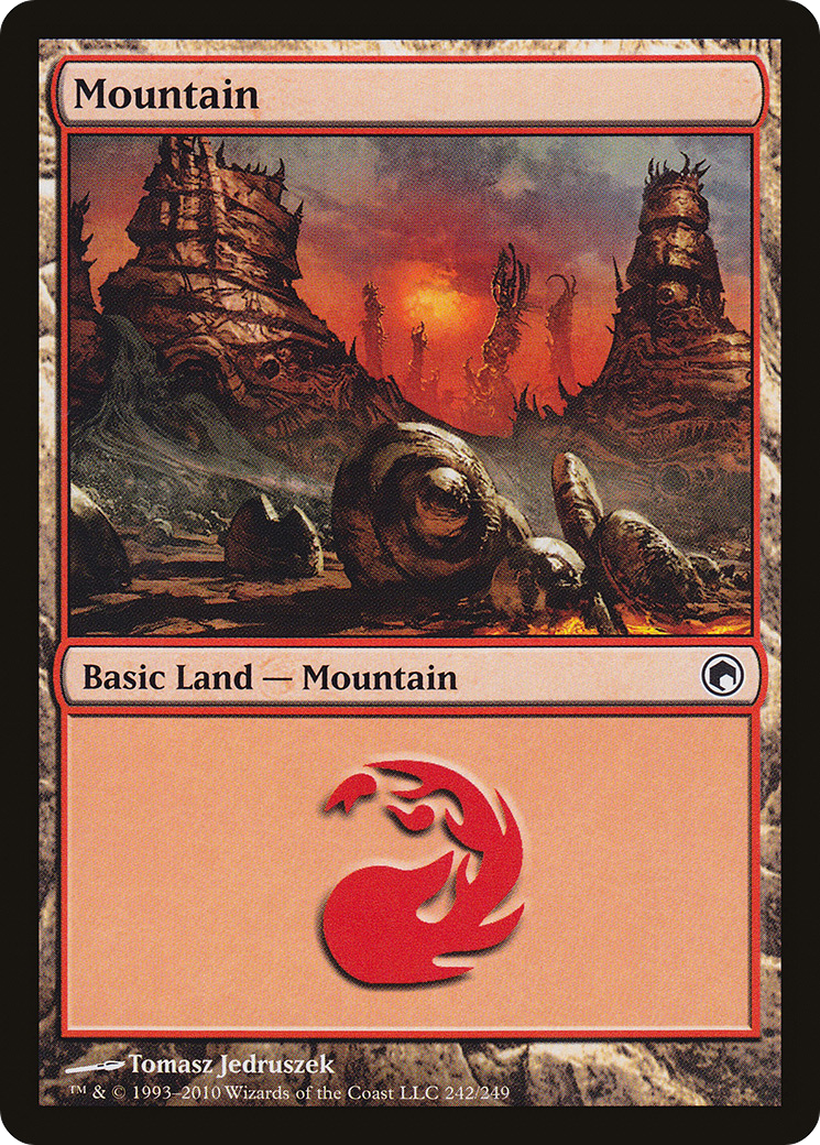 Mountain (SOM-242) - Scars of Mirrodin Foil