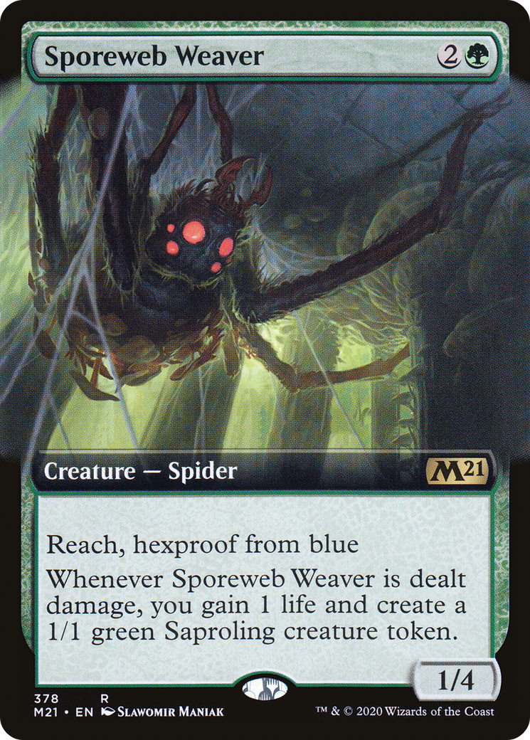 Sporeweb Weaver (M21-378) - Core Set 2021: (Extended Art) Foil