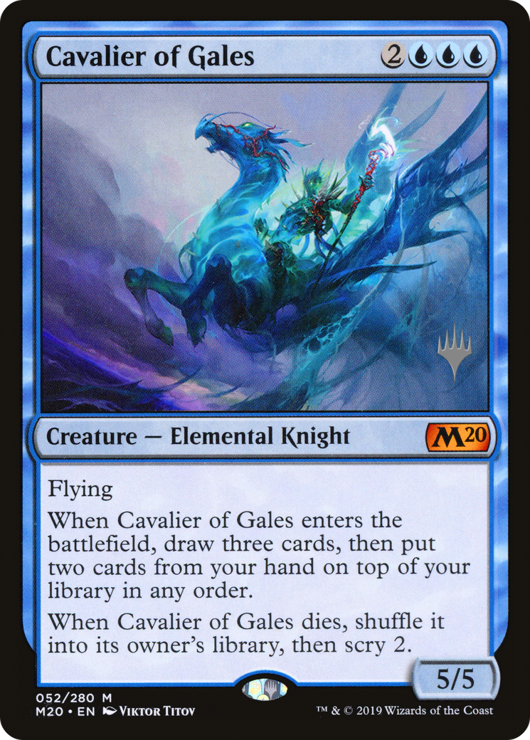 Cavalier of Gales (PPM20-52P) - Core Set 2020 Promos Foil