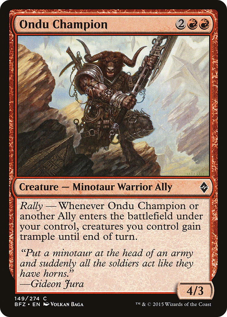 Ondu Champion (BFZ-149) - Battle for Zendikar
