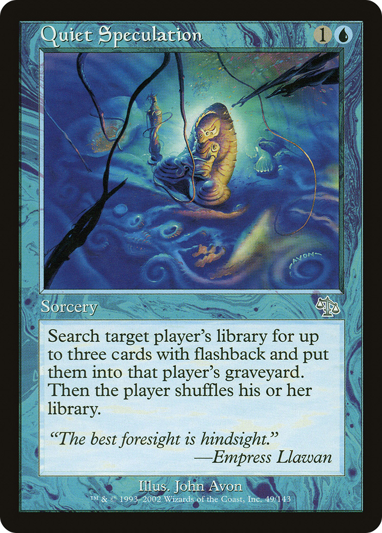 Quiet Speculation (JUD-049) - Judgment: (tombstone) Foil