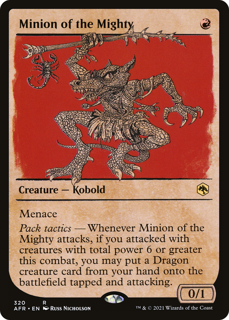 Minion of the Mighty (AFR-320) - Adventures in the Forgotten Realms: (Showcase) Foil
