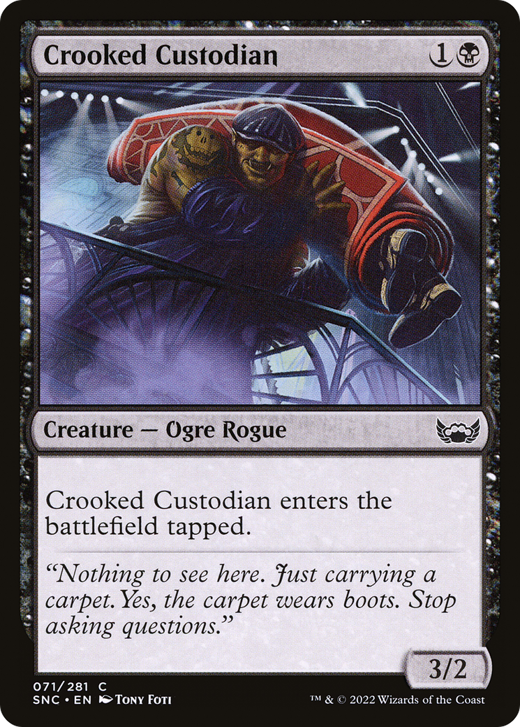 Crooked Custodian (SNC-071) - Streets of New Capenna Foil