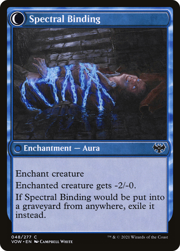 Binding Geist // Spectral Binding (VOW-048) - Innistrad: Crimson Vow: (Double Faced Transform) Foil