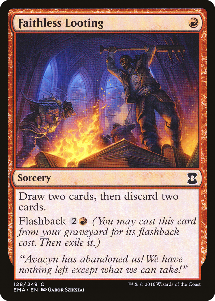 Faithless Looting (EMA-128) - Eternal Masters Foil