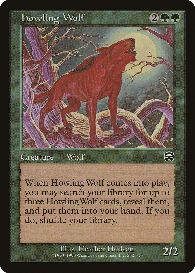 Howling Wolf (MMQ-252) - Mercadian Masques Foil