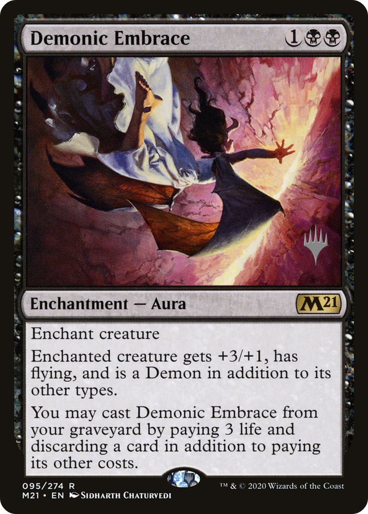 Demonic Embrace (PPM21-095) - Core Set 2021 Promos Foil