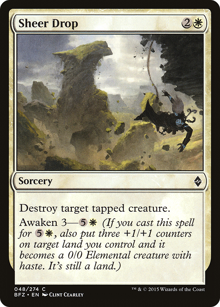 Sheer Drop (BFZ-048) - Battle for Zendikar Foil