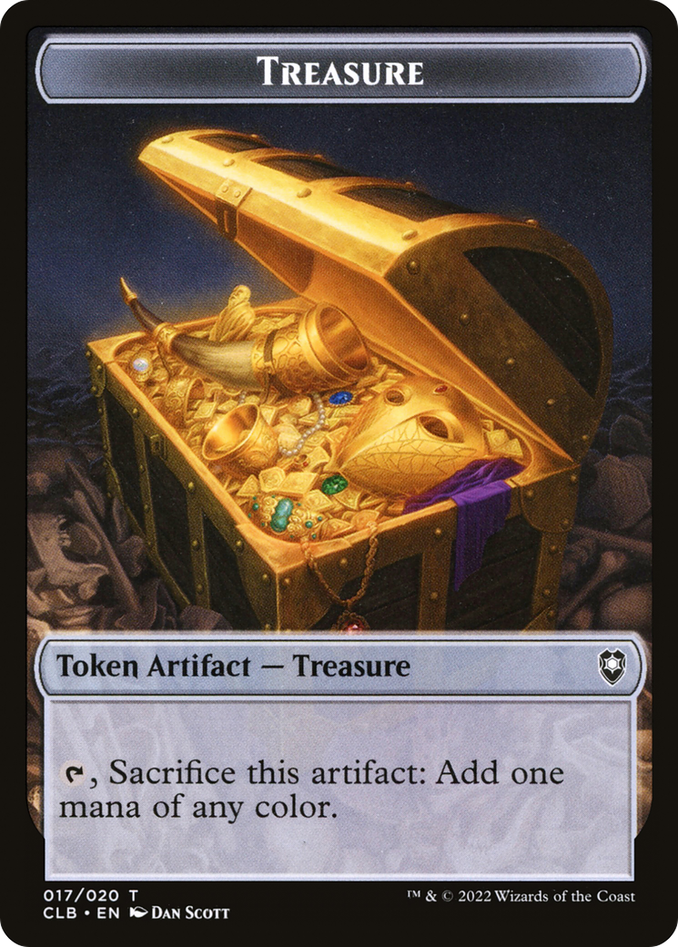Treasure (CLB-017) - Battle for Baldur's Gate Tokens Foil