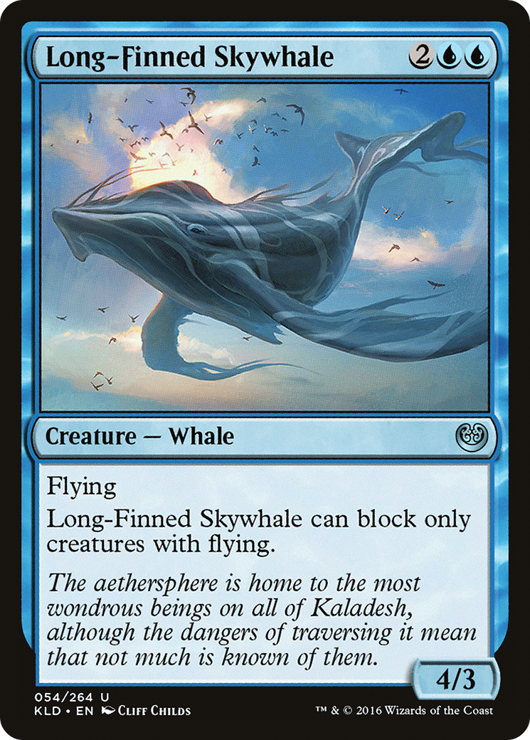 Long-Finned Skywhale (KLD-054) - Kaladesh Foil