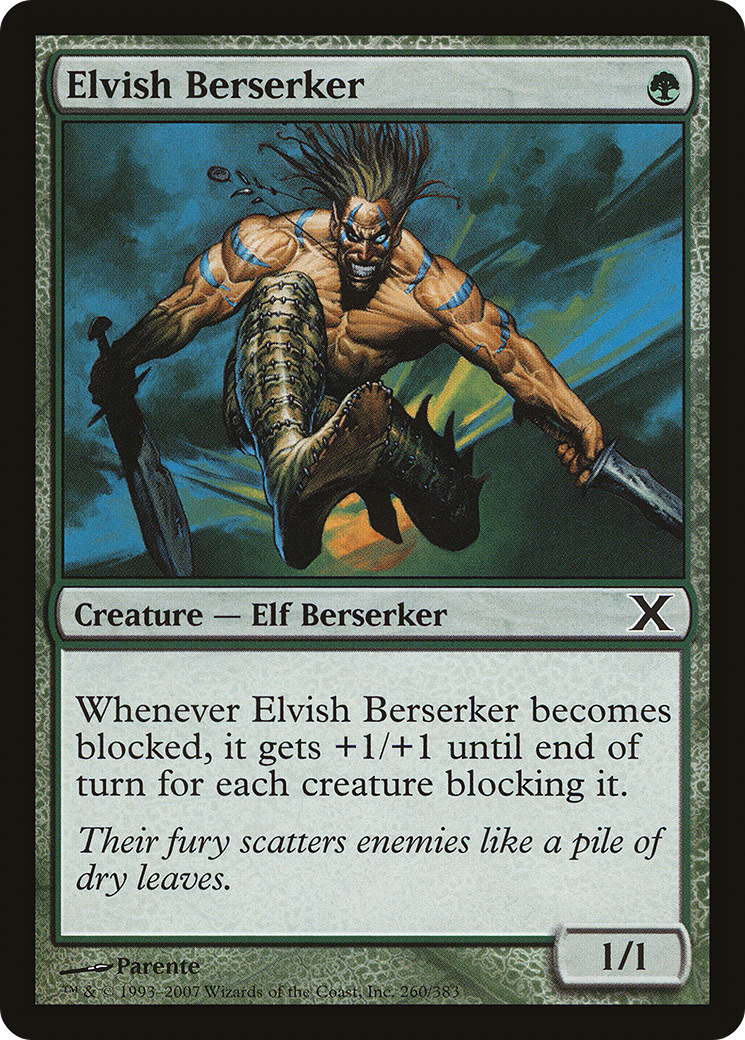 Elvish Berserker (10E-260) - Tenth Edition Foil