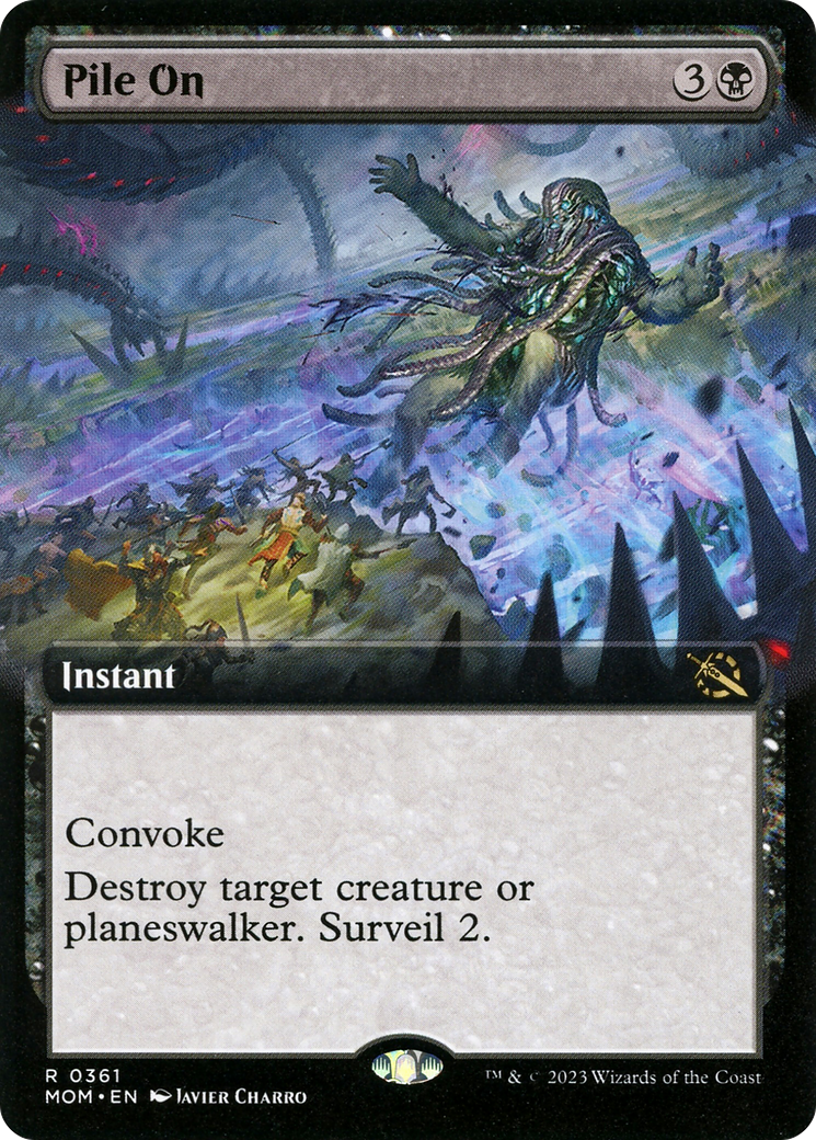 Pile On (MOM-361) - March of the Machine: (Extended Art) Foil