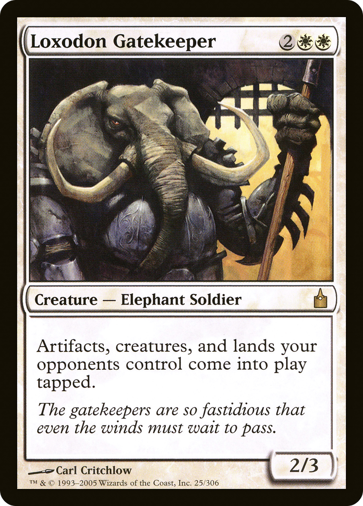 Loxodon Gatekeeper (RAV-025) - Ravnica: City of Guilds Foil