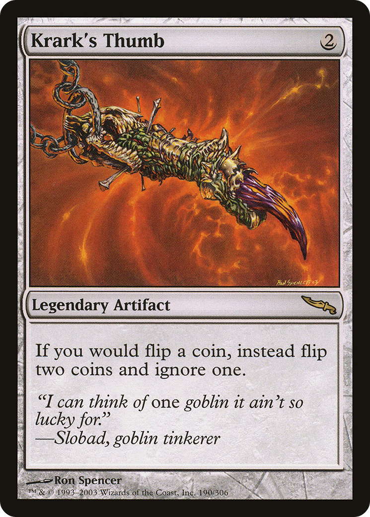 Krark's Thumb (MRD-190) - Mirrodin Foil