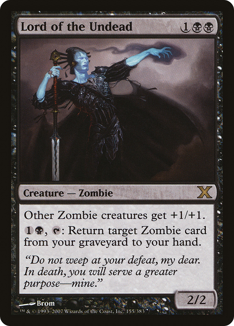 Lord of the Undead (10E-155) - Tenth Edition Foil
