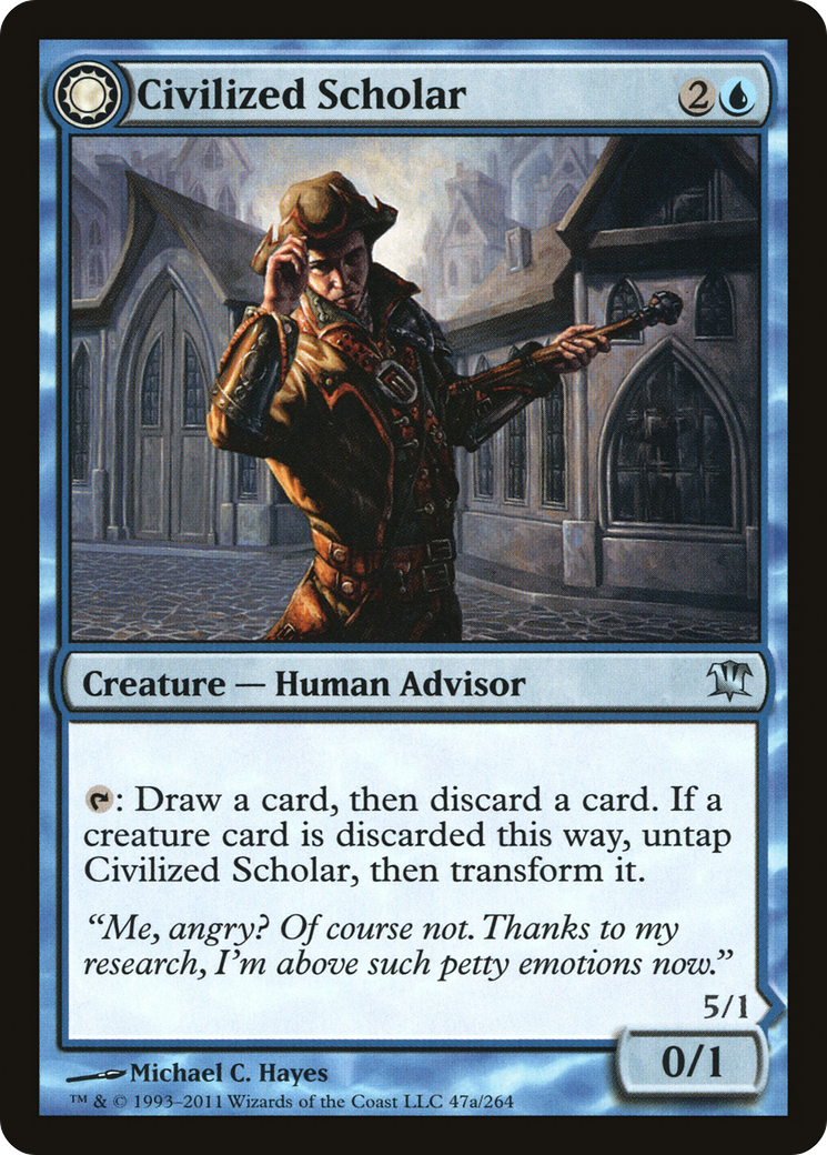 Civilized Scholar // Homicidal Brute (ISD-047) - Innistrad: (Double Faced Transform)