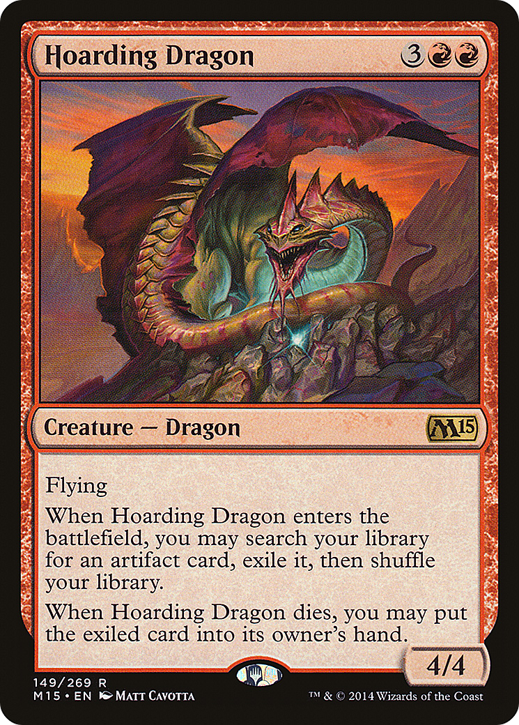 Hoarding Dragon (M15-149) - Magic 2015 Foil