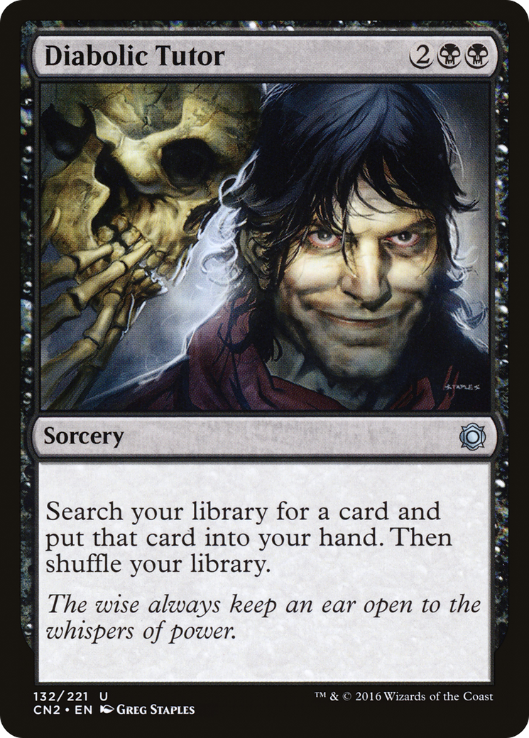 Diabolic Tutor (CN2-132) - Conspiracy: Take the Crown