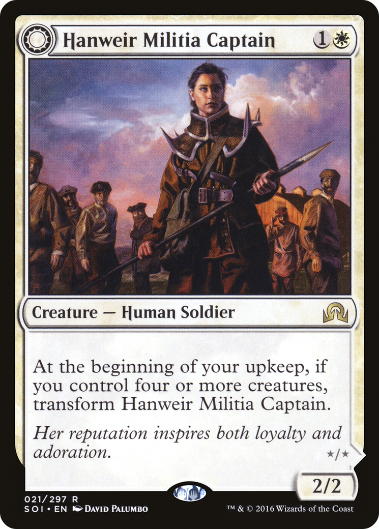 Hanweir Militia Captain // Westvale Cult Leader (SOI-021) - Shadows over Innistrad: (Double Faced Transform)