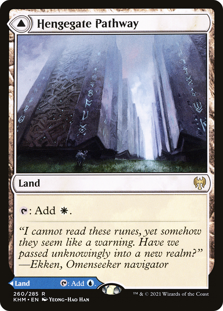 Hengegate Pathway // Mistgate Pathway (KHM-260) - Kaldheim Foil