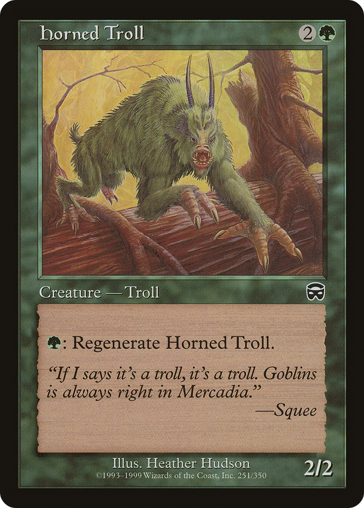 Horned Troll (MMQ-251) - Mercadian Masques