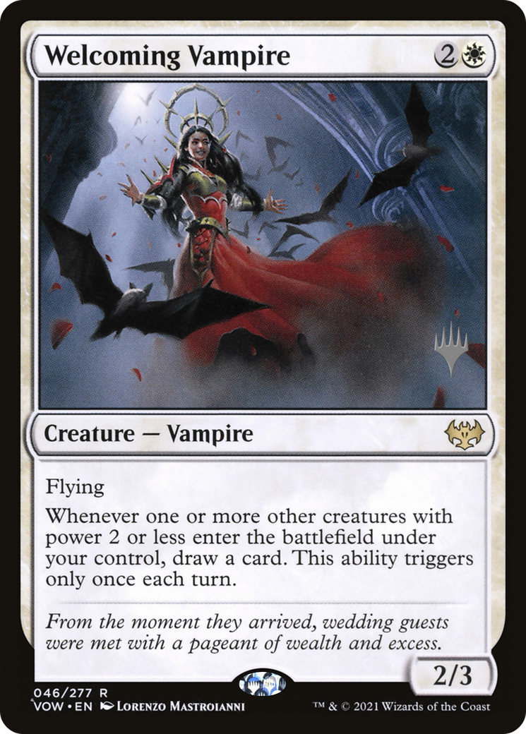 Welcoming Vampire (PPBRO-46P) - Innistrad: Crimson Vow Promos