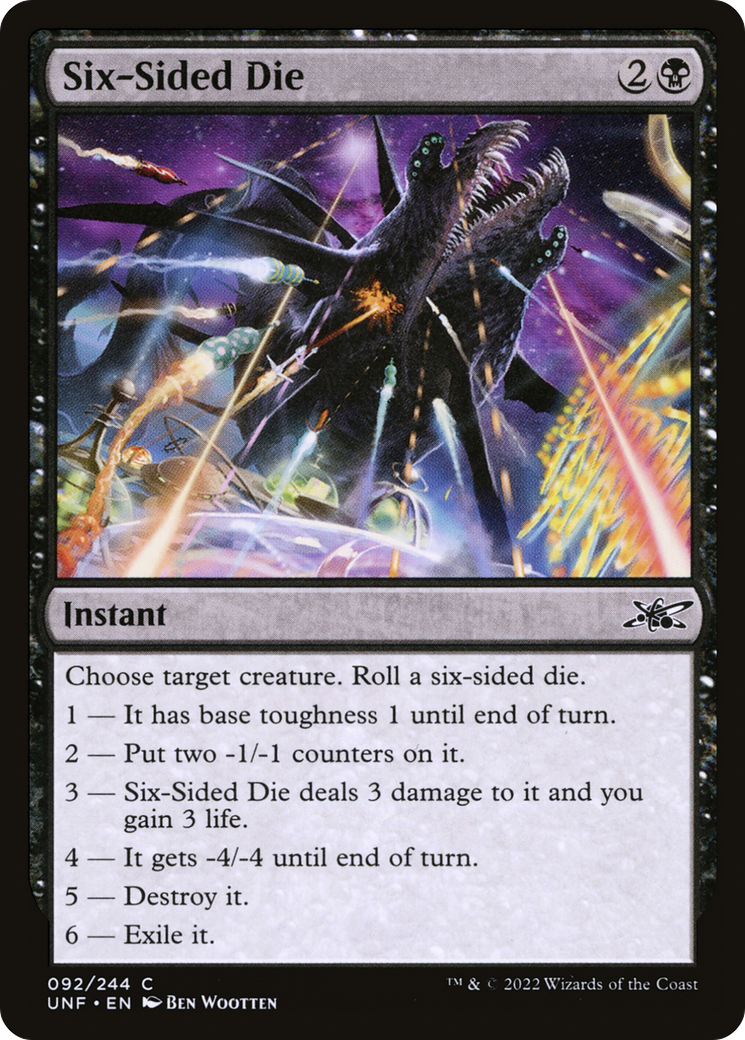 Six-Sided Die (UNF-092) - Unfinity Foil