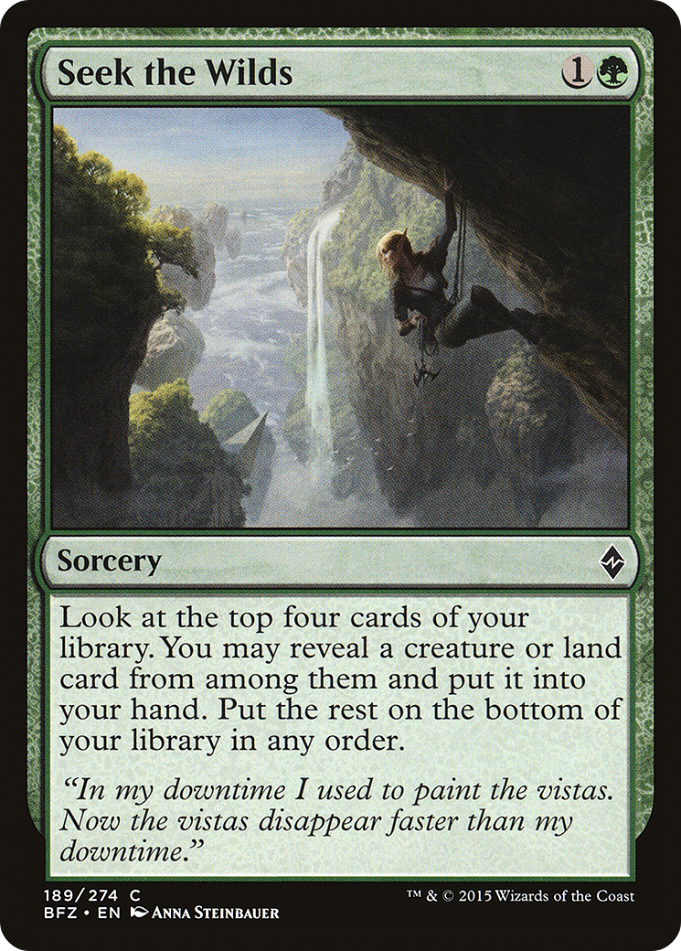 Seek the Wilds (BFZ-189) - Battle for Zendikar Foil
