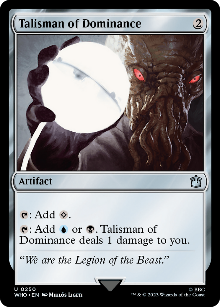 Talisman of Dominance (WHO-250) - Doctor Who