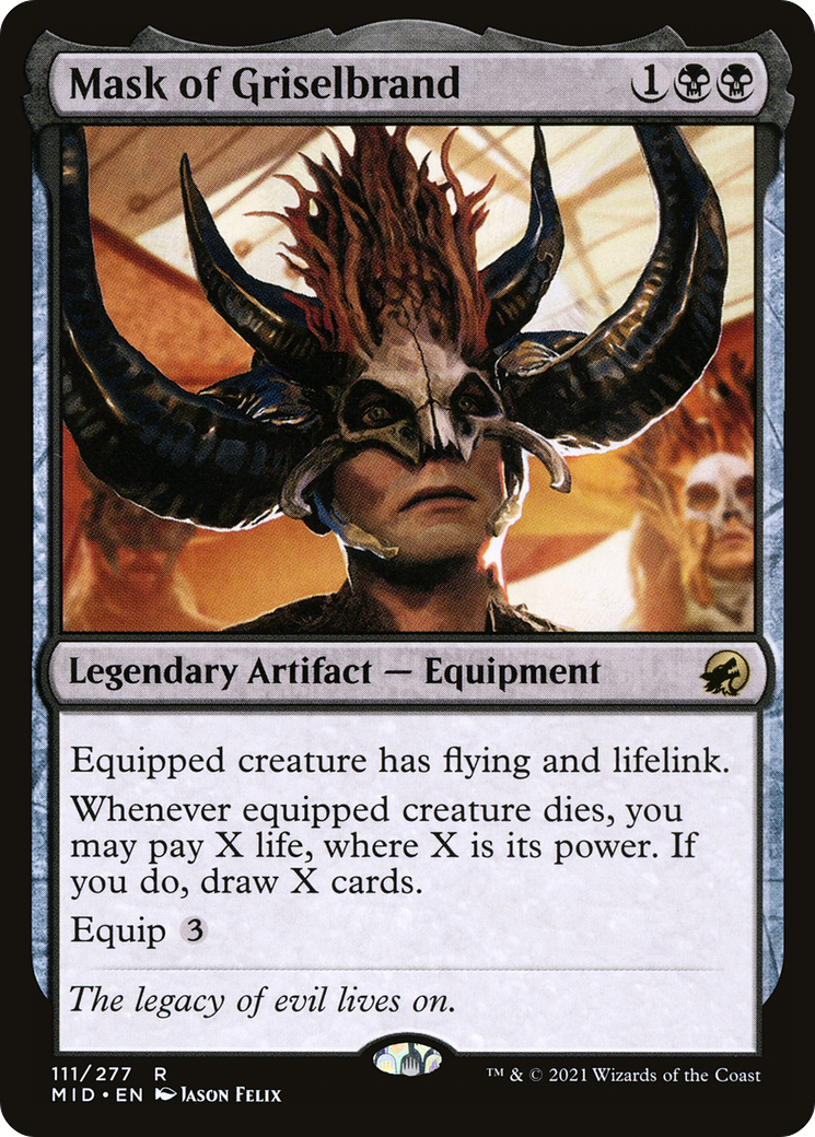 Mask of Griselbrand (MID-111) - Innistrad: Midnight Hunt Foil