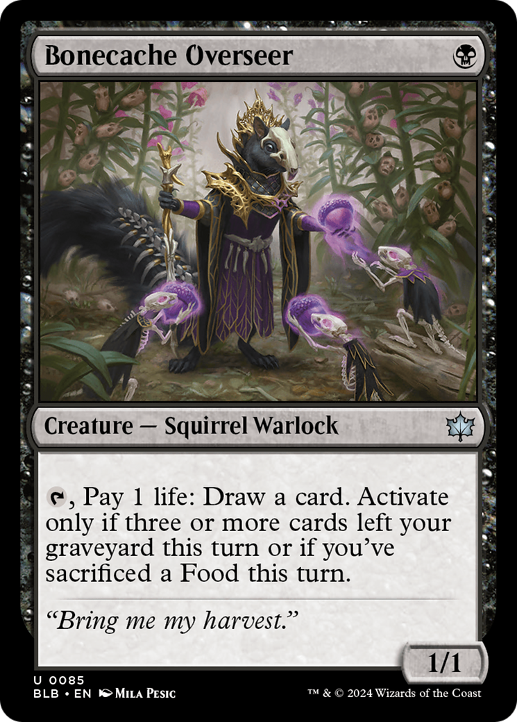 Bonecache Overseer (BLB-085) - Bloomburrow Foil