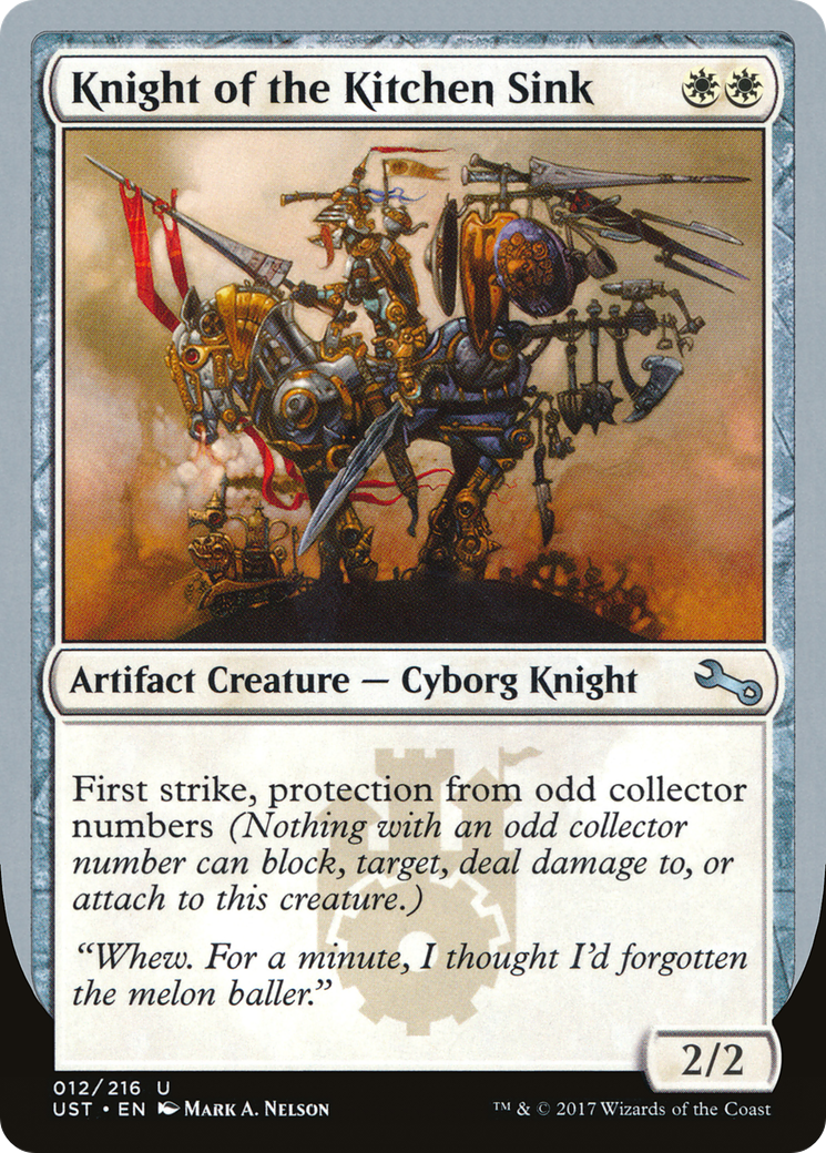 Knight of the Kitchen Sink (UST-12D) - Unstable