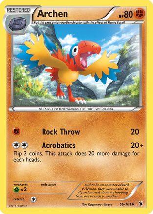 Archen 066  - Reverse Holofoil Noble Victories - Uncommon