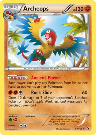 Archeops 067  - Reverse Holofoil Noble Victories - Rare