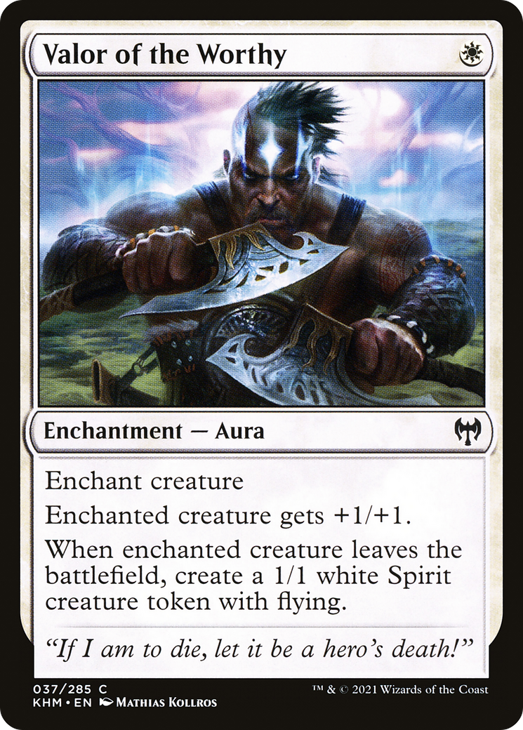 Valor of the Worthy (KHM-037) - Kaldheim