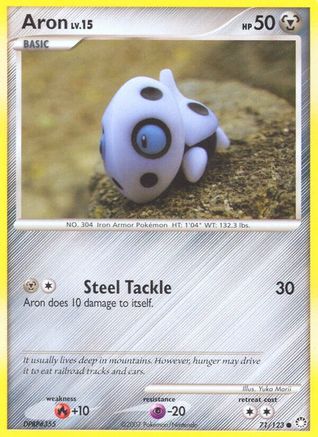 Aron 071/123  - Reverse Holofoil Mysterious Treasures - Common