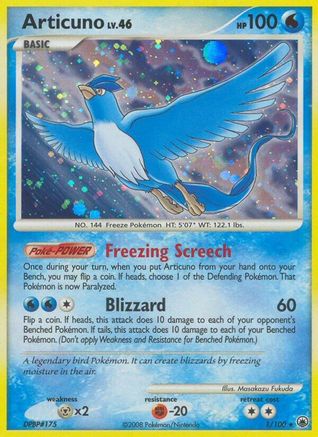 Articuno 001  - Reverse Holofoil Majestic Dawn - Holo Rare