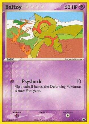Baltoy 052/101  - Reverse Holofoil Hidden Legends - Common