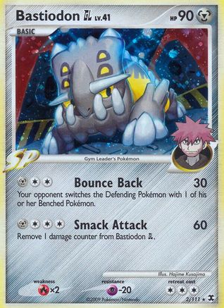 Bastiodon GL 002  - Holofoil Rising Rivals - Holo Rare