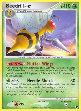 Beedrill 015  Rising Rivals - Rare