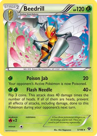 Beedrill 005  XY Base Set - Rare