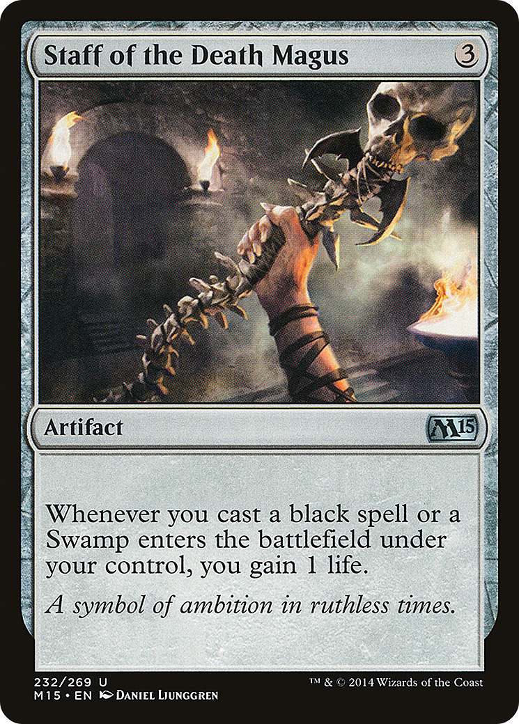 Staff of the Death Magus (M15-232) - Magic 2015 Foil