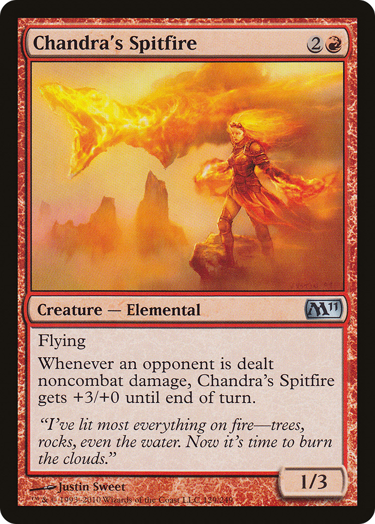 Chandra's Spitfire (M11-129) - Magic 2011 Foil