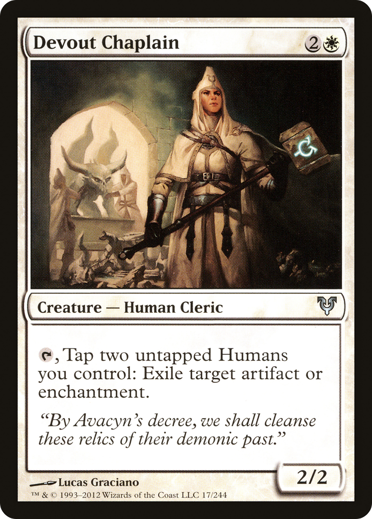 Devout Chaplain (AVR-017) - Avacyn Restored Foil
