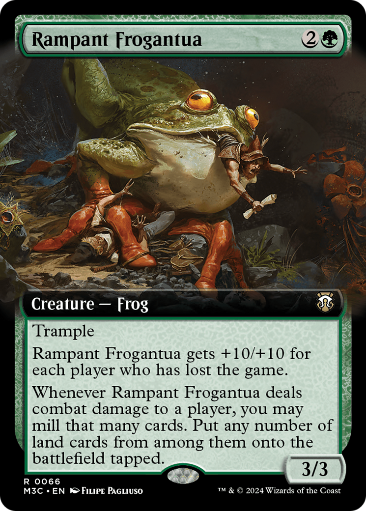Rampant Frogantua (M3C-066) - Modern Horizons 3 Commander: (Extended Art)