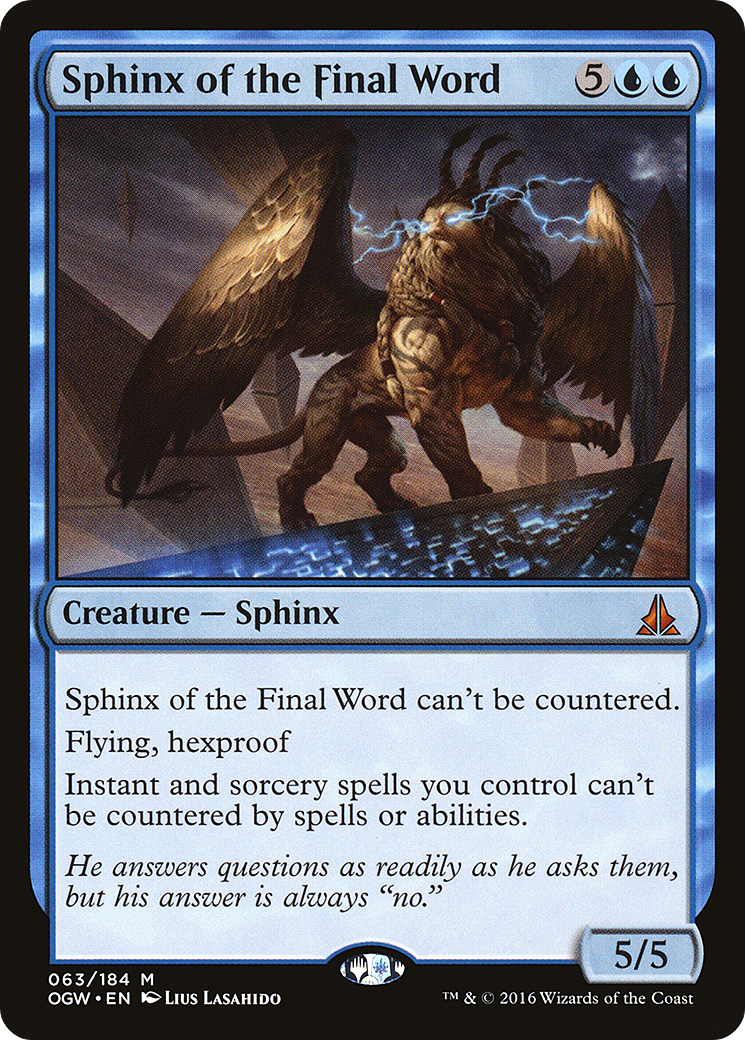 Sphinx of the Final Word (OGW-063) - Oath of the Gatewatch