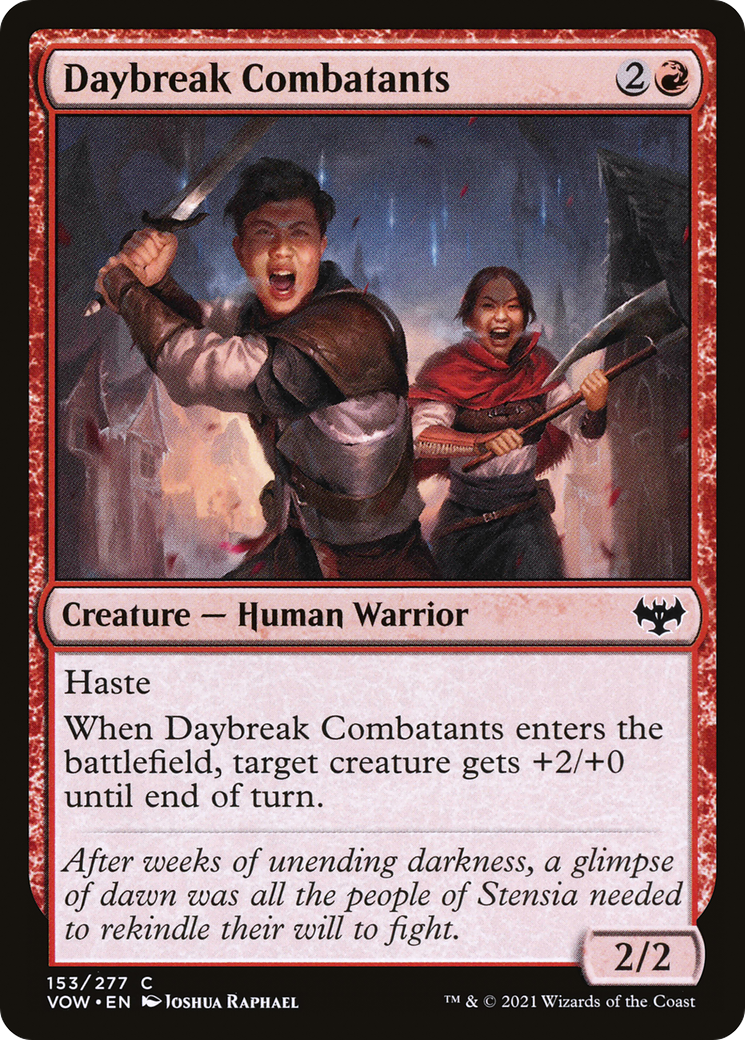 Daybreak Combatants (VOW-153) - Innistrad: Crimson Vow Foil