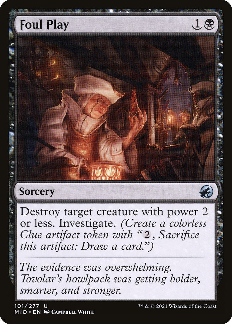 Foul Play (MID-101) - Innistrad: Midnight Hunt Foil